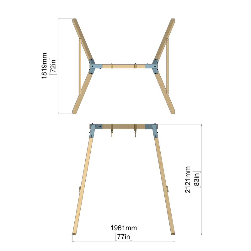 PolarPlay Schaukel Giraffe